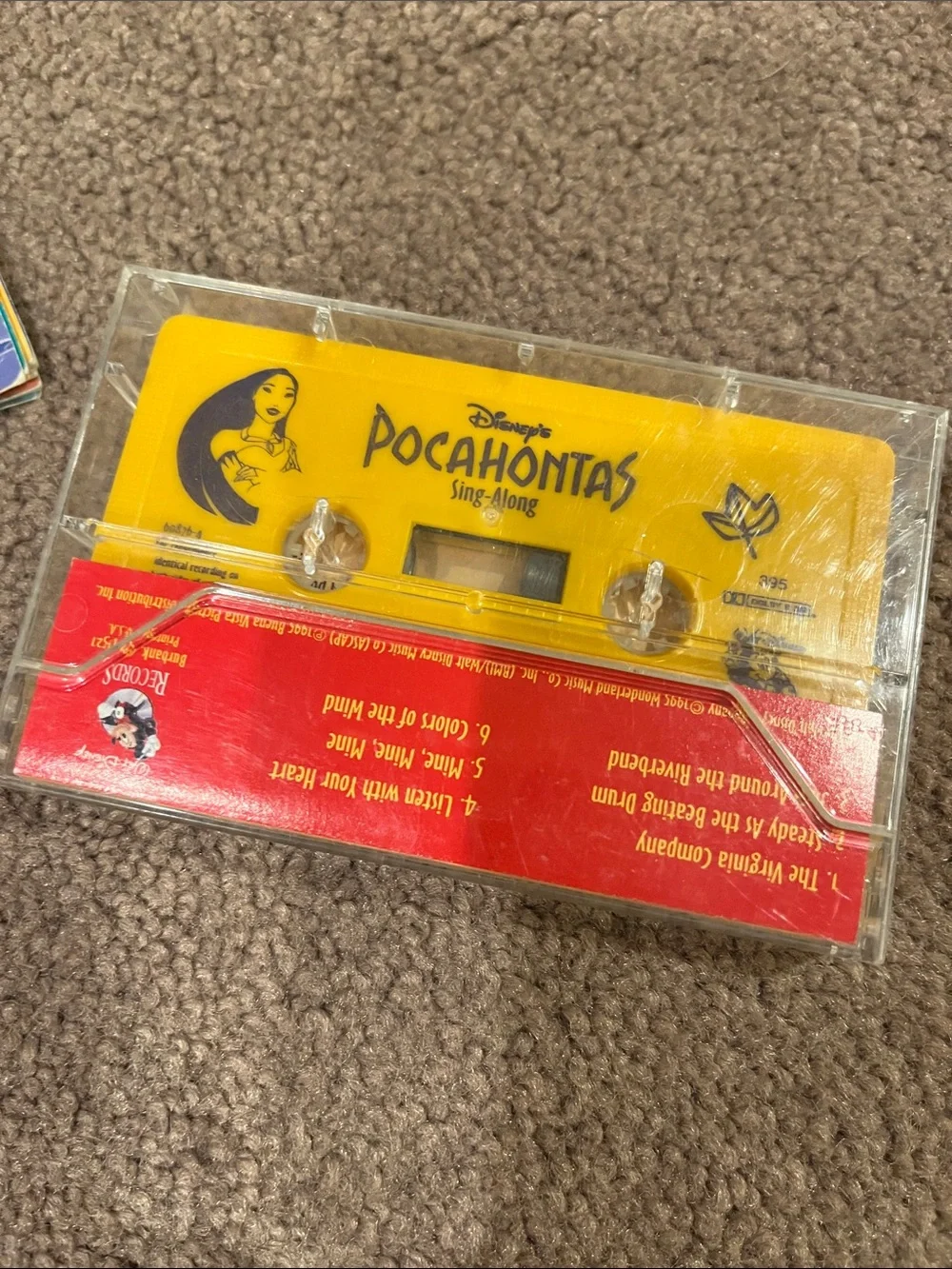 Disney Pocahontas Sing-Along Set - with characters